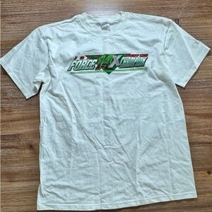 Anvil‎ John Force Racing T-Shirt 2006 Champion Graphic Print White L